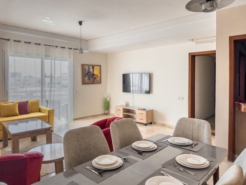 Appart 2 chambres vue marina, 2 min plage